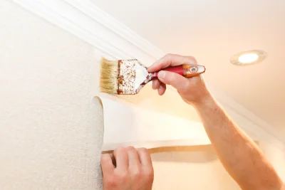 Pose de papier peint à Chinon — revêtements muraux et toiles de verre
